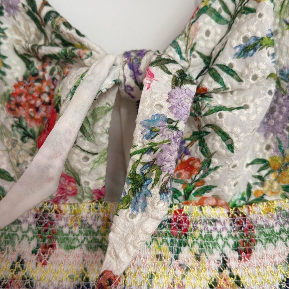 Alice and Olivia Kristie Floral Mini Dress - Picture 6 of 7